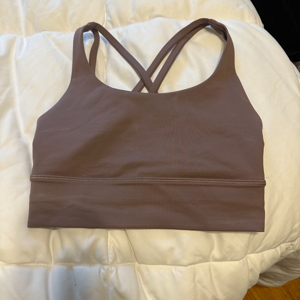 LULULEMON Energy Longline Bra Light Purple